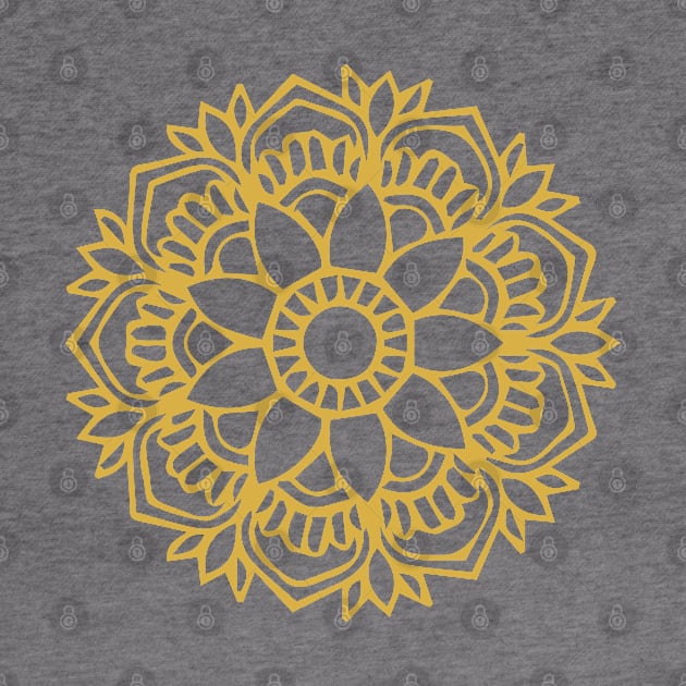 Yellow Flower Drawing Tapestry by aterkaderk